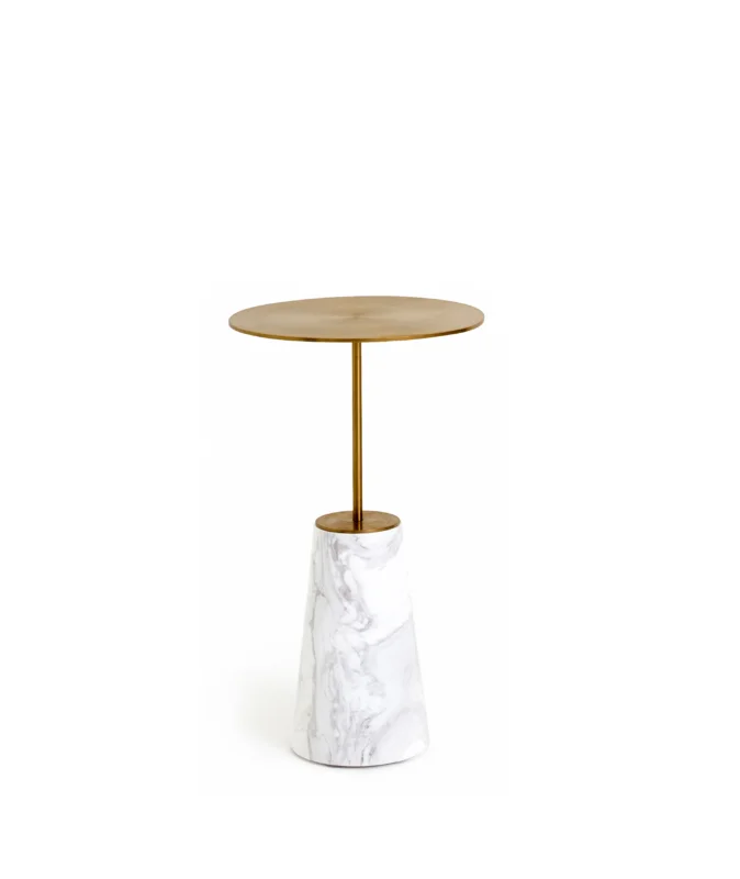Bund Beistelltisch Ø33 cm, Marmor von Stellar Works