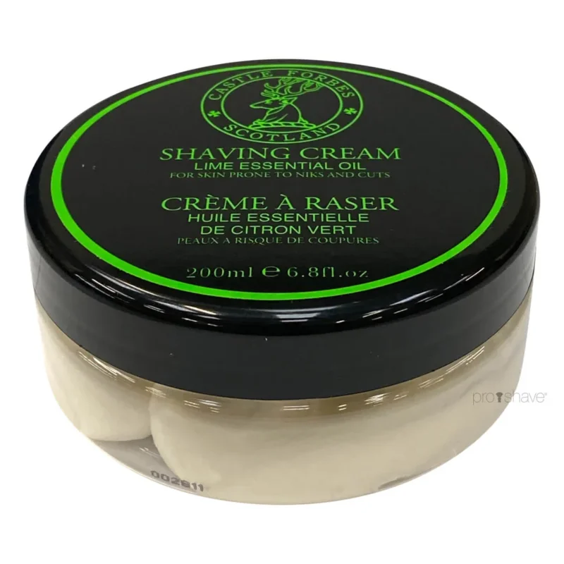 Rasiercreme, Lime Essential Oils, 200 ml.