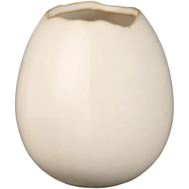 Ib Laursen - Eiförmige Minivase aus Steingut