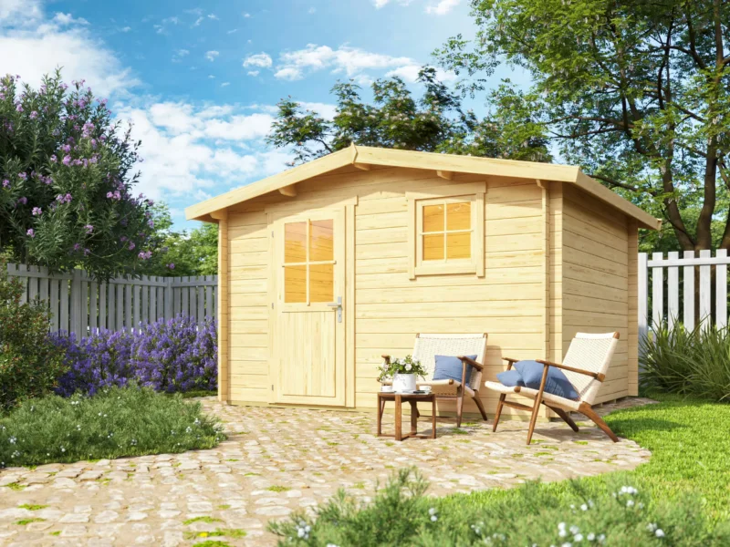 Fjordholz Satteldach Gartenhaus Modell Eliza 4B