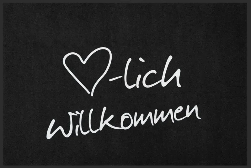 Fussmatte Individuell Herzlich Willkommen 10135