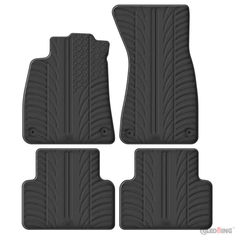 Gledring Gummifußmatten-Set geeignet für Audi A5 (FU) Limousine/Avant 2024- (T-Profil 4-teilig)
