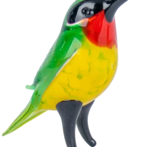 Glasfigur Vogel Bunt/Transparent Höhe ca. 5,7cm Handarbeit