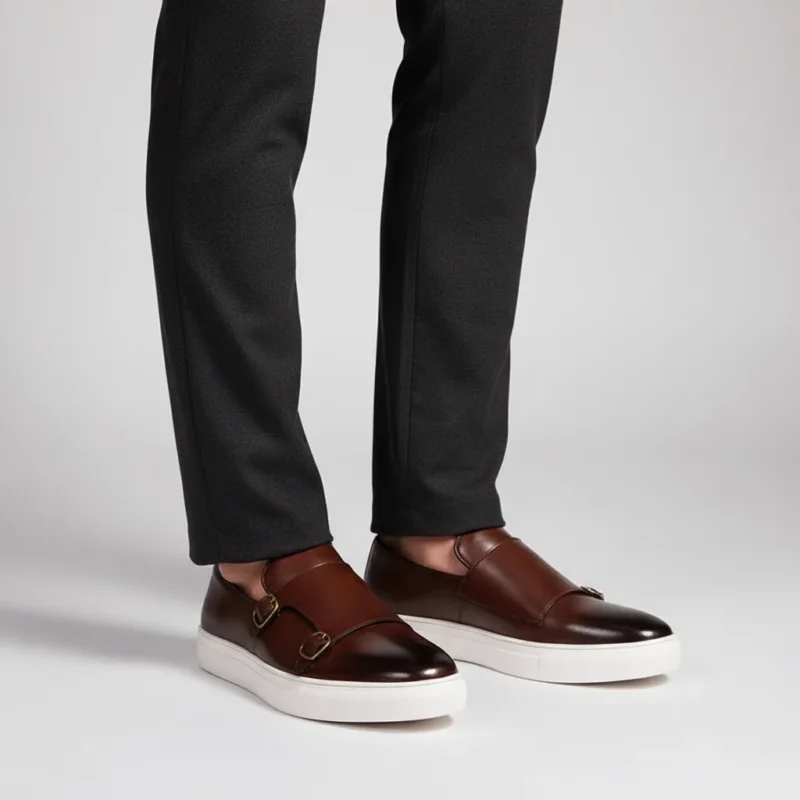 Herrenlederschuh Mit Schnallen - Glenn