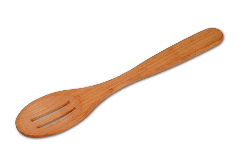 Hofmeister Löffel oval mit 2 Schlitzen Kirsche/geölt - 30cm
