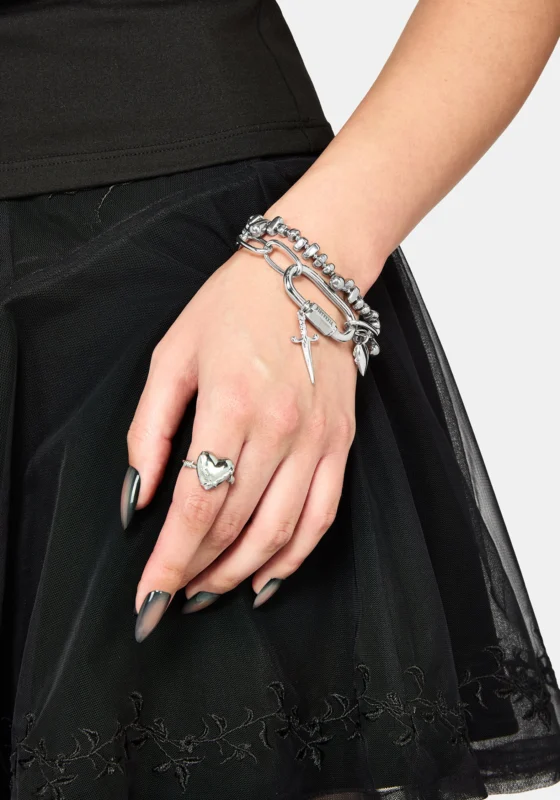Hurnix Dagger Heart Edelstahl Armband