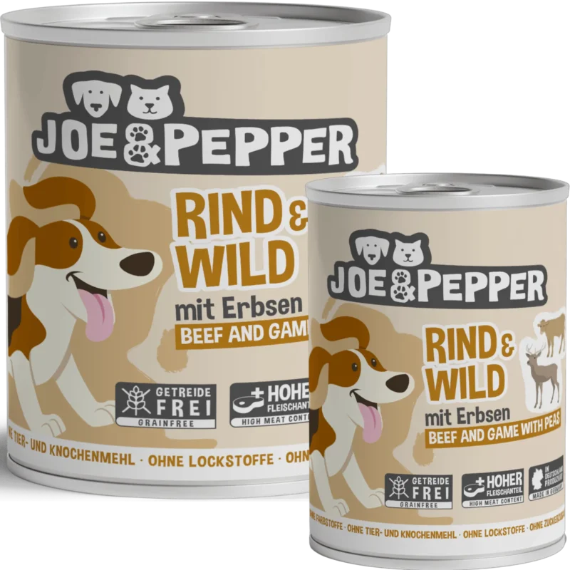 Joe & Pepper Dog - Rind & Wild mit Erbsen