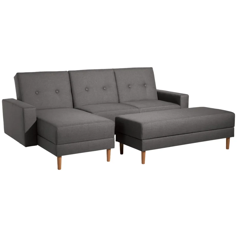 Max Winzer Just Cool Funktionssofa mit Hocker – Flachgewebe anthrazit