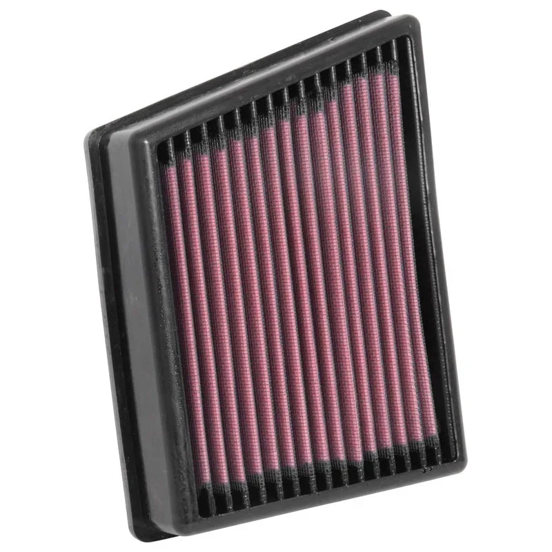 K&N, Tauschluftfilter passend für Ford Fiesta VII & Ecoboost/Ecosport 1.0 2017- & Tourneo Courier/Transit Connect 1.5 D 2017- (33-3117), Baumwolle, Rot