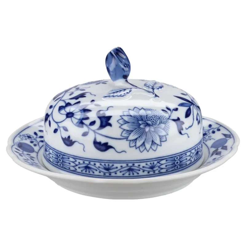 Butterdose rund klein mit Knospe