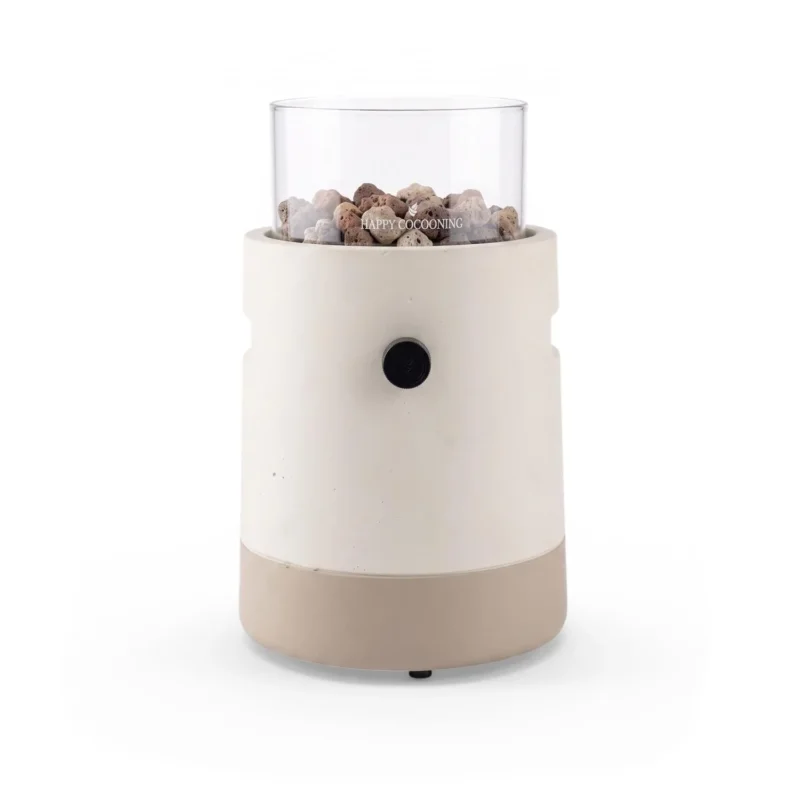 Lumi Cone Split Beige – Tisch-Gaskamin