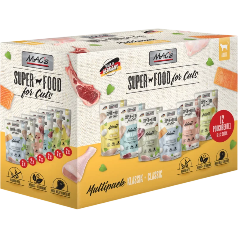 MAC’s Cat – Frischebeutel Multipack Klassik 12 × 100g