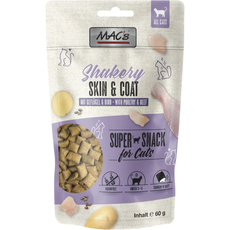 MAC’s Cat – Shakery Snacks Skin & Coat