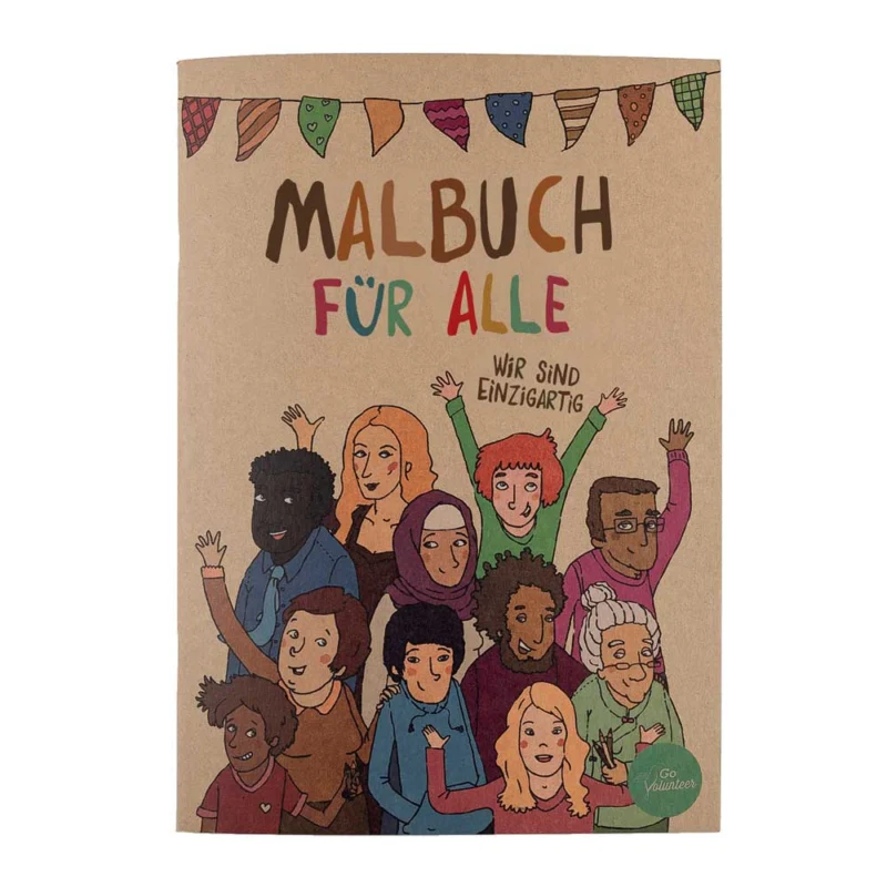Malbuch für alle - Wir sind einzigartig