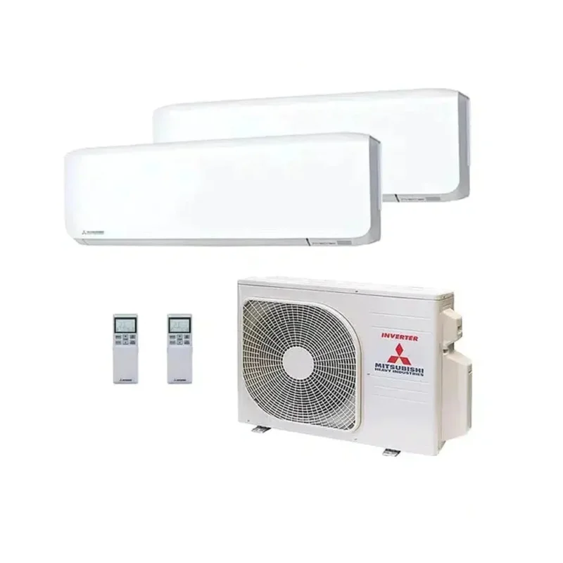 Mitsubishi Heavy - Wandgerät SRK-ZS-WF Multi-Split Klimaanlage – 2 x Wandgerät + 1 Außengerät – inkl. WiFi