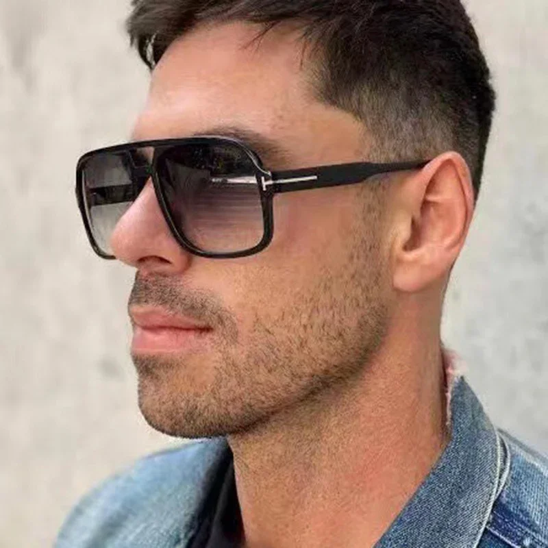 Damen stilvolle Sonnenbrille im markanten Rechteck-Design Karnz