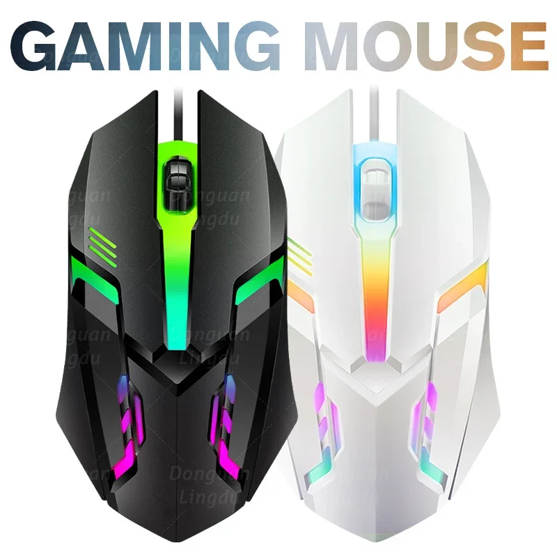 Hochpräzise ergonomische Gaming-Maus für Männer mit RGB-Beleuchtung Karnz