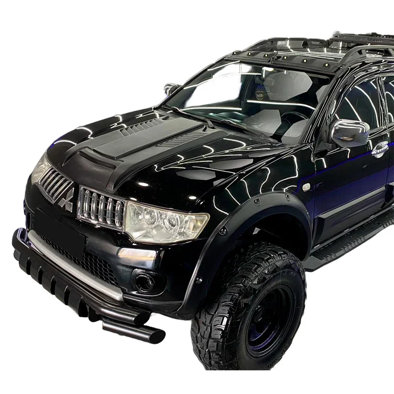 OneWay, Motorhauben-Lufthutze, Matt Schwarz, Passend für Mitsubishi L200 Triton 4 (2007-2014)