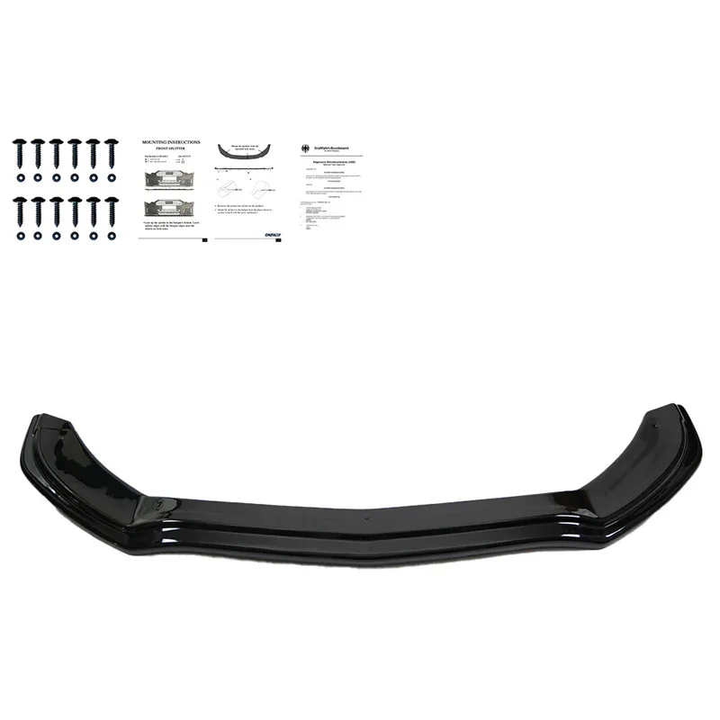 OneWay, Frontspoiler, glänzend schwarz, Passend für Mercedes C-Class W205 C43 AMG Sedan/Kombi 2016-2018, OEM-Qualität