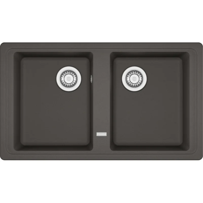 FRANKE Fragranitebecken BFG 620-34-34 Schiefergrau Drehknopf 114.0723.972