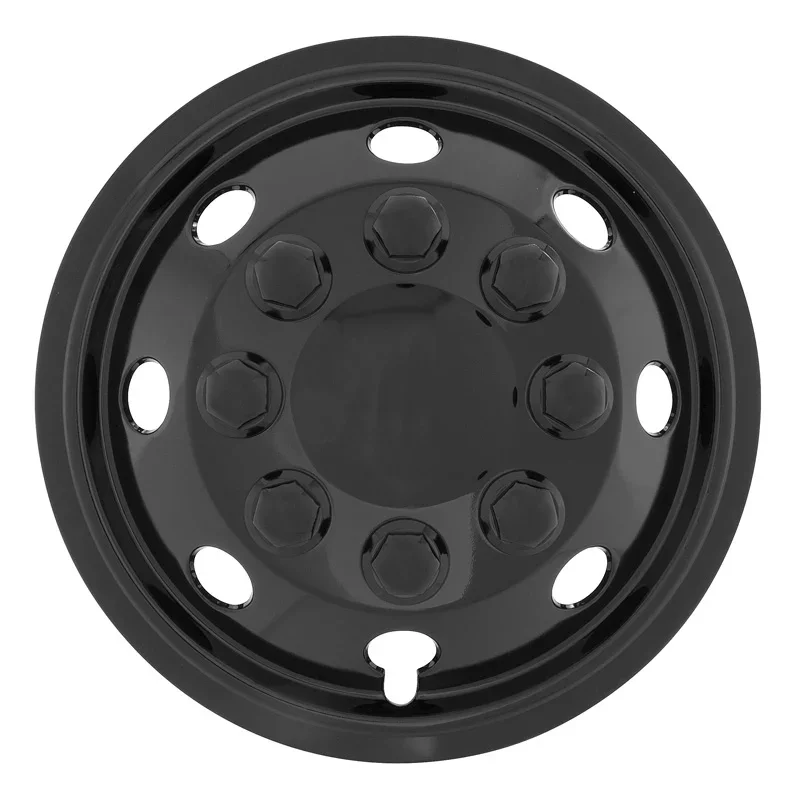 AutoStyle, Satz Radzierblenden Utah 15-Zoll Glänzend Schwarz (Sphäre), ABS
