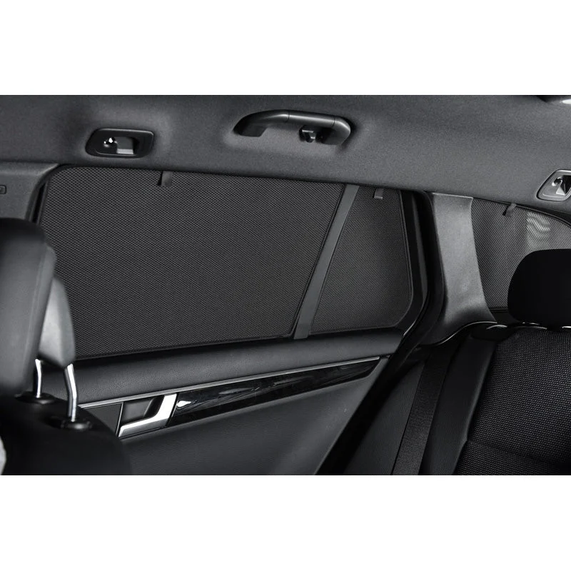 Car Shades, Satz passend für Volvo V70 Kombi 2000-2007 / XC70 2000-2007 (6-teilig), Textil, Schwarz