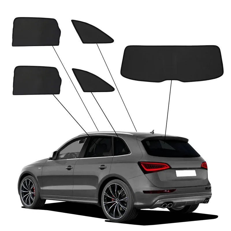 SunClip, Sonnenrollo und Sichtschutz, passt für Audi Q5 (8R) (2008-2016)