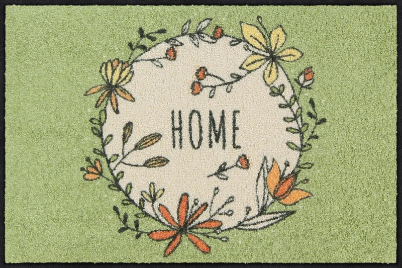 Fußmatte 50x75 Home Wreath sage