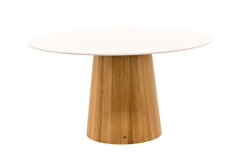 Suns Gartentisch Soralo 140cm rund Teak/Neolith