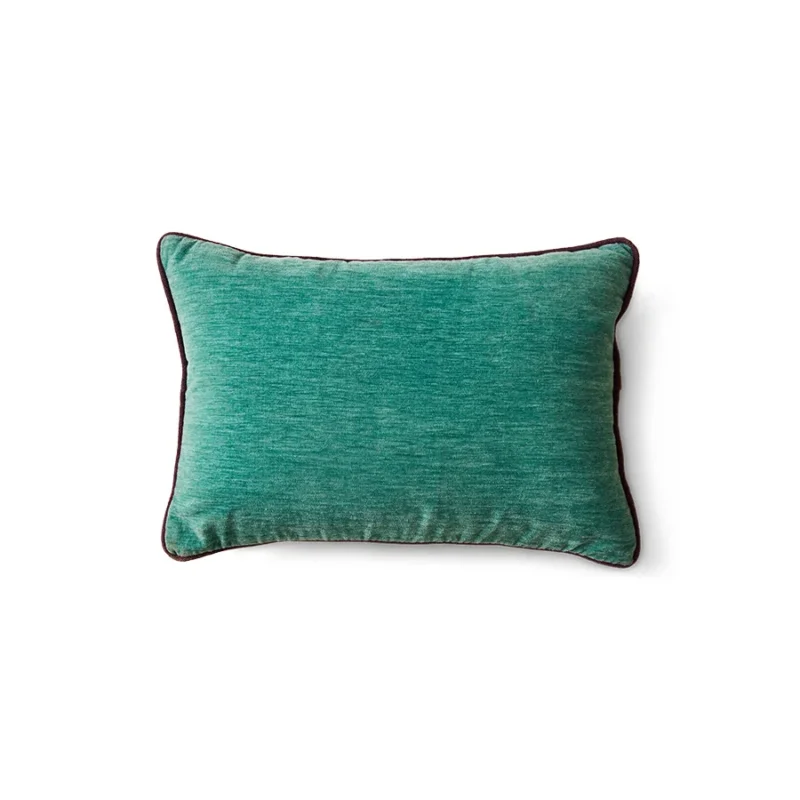 HKliving Samt Kissen Deep Sea – Velours, 50x35 cm