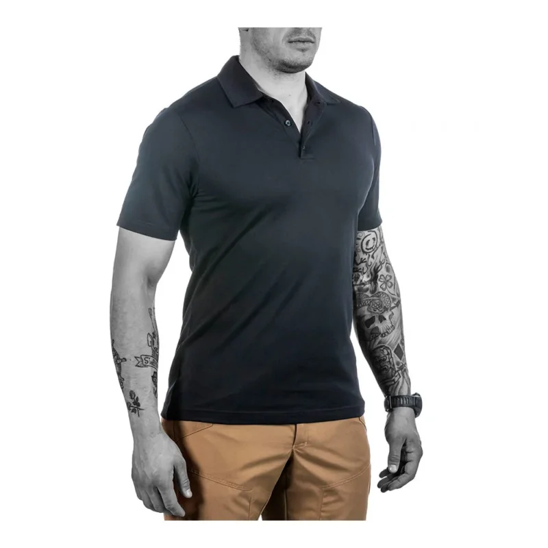 UF PRO - Urban Herren Polo // Schwarz-Outdoor-T-Shirts - Herren-UF PRO-GearFreak.de-1