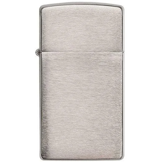 Zippo - Slim Feuerzeug aus gebürstetem // Chrom-Feuerzeuge-Zippo-GearFreak.de-1