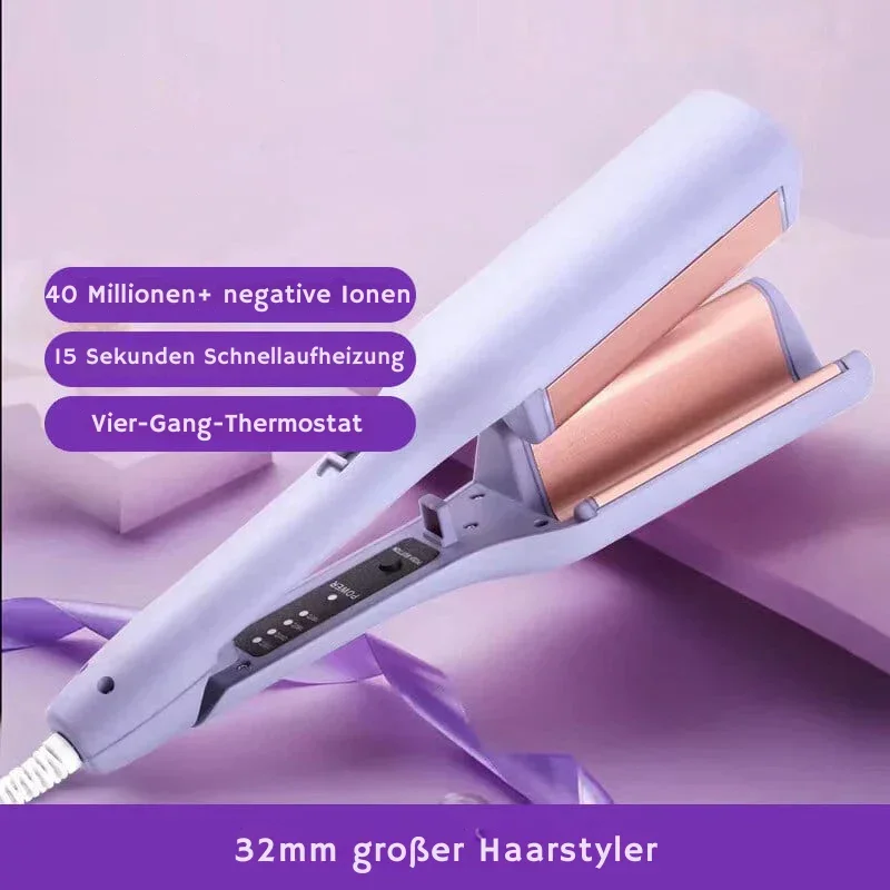 Automatischer Lockenstab mit individuell einstellbarer Temperaturkontrolle
