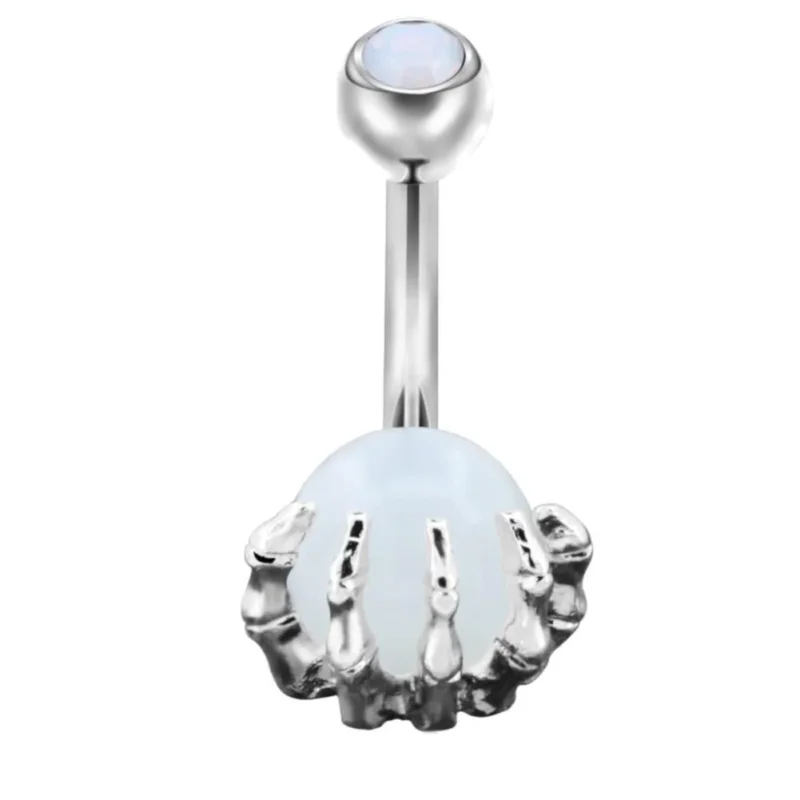 Bauchnabelpiercing Kralle Edelstahl Stein - chic - net.de