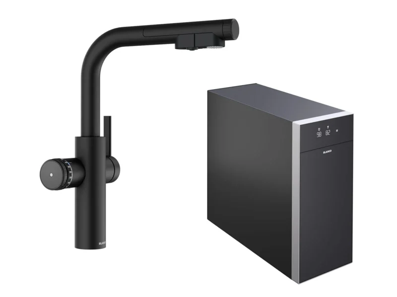 Blanco Set Trinkwasserarmatur Choice Icona-L Schwarz Matt + Choice.All