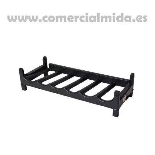 Botellero Apilable Vino Negro (60 cm x 25 cm x 13,5 cm)