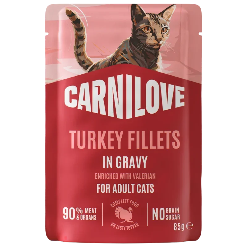 Carnilove Cat PB Gravy Turkey with Valerian 85 g