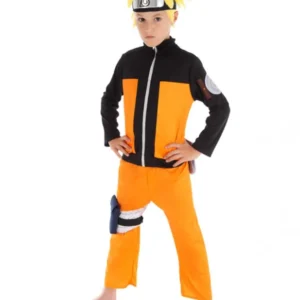 Déguisement Naruto™ pour enfant orange et noir avec bandeau