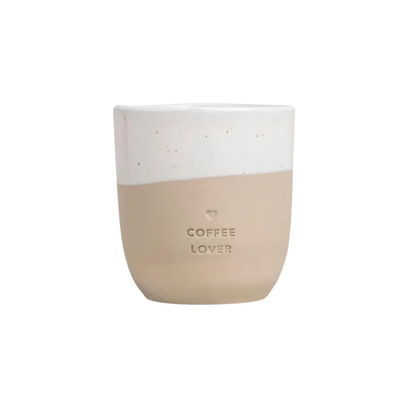 Becher "Coffee Lover" - 350 ml (Natur)