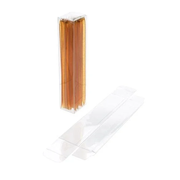 Plastic Gift Boxes 3.8x3.2x17.1cm Crystal Clear