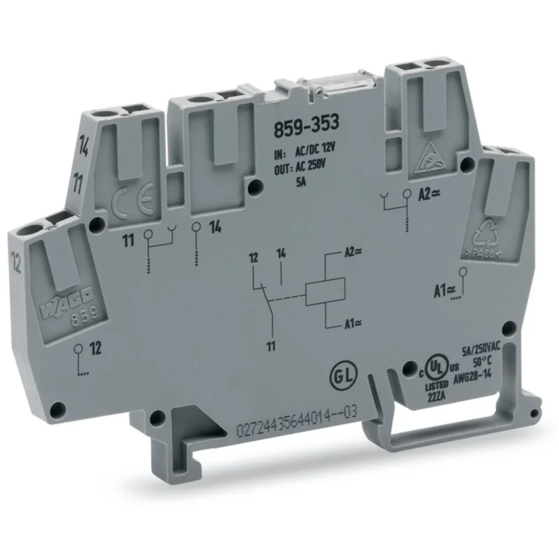 WAGO - Schaltrelais Relaismodul 859-357 AC/DC 115 V − 10 Stück