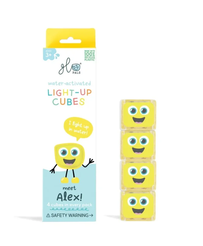 Glo Pals - Badespielzeug Cubes Alex Gelb