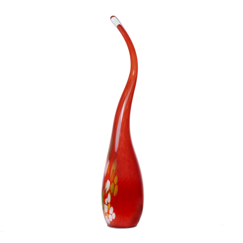 Glasskulptur Flamme 43cm inkl. Stab