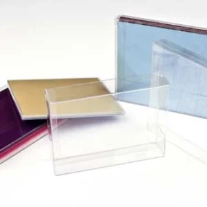 Plastic Gift Boxes 9.2x1.6x14.3cm Crystal Clear
