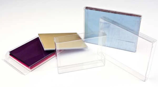 Plastic Gift Boxes 9.2x1.6x14.3cm Crystal Clear