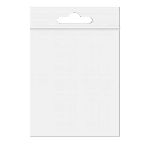 Grip Seal Bags with Euroslot 10x12.5 Crystal Clear PP 50 micron