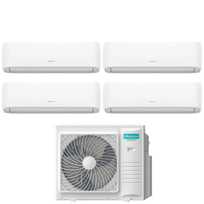 climatizzatore condizionatore hisense quadri split inverter serie hi comfort 7_9_12_12 con 4amw81u4raa r 32 wi fi integrato 7000_9000_12000_12000 novita