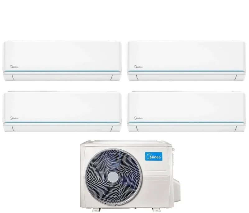 climatizzatore condizionatore midea quadri split inverter serie evolution 9_9_9_18 con m40b 36hfn8 r 32 wi fi optional 9000_9000_9000_18000
