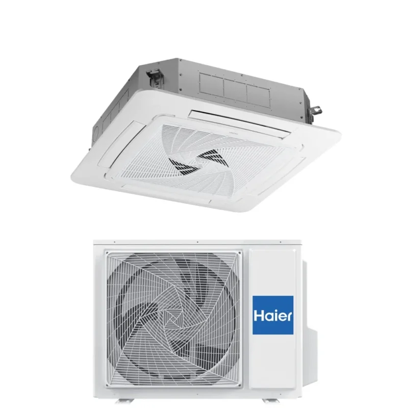 haier condizionatore a cassetta haier 36000 btu ab105s2sr1fah trifase r 32 wi fi integrato con pannello