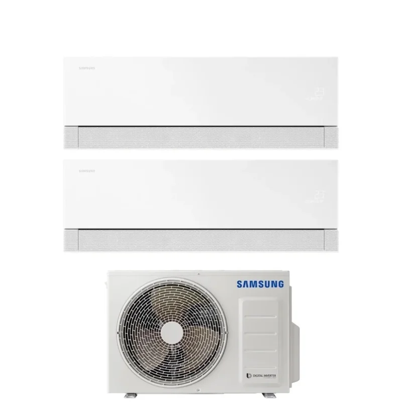 samsung condizionatore dual split samsung premiere white 1212 con aj050txj2kg r 32 wi fi integrato